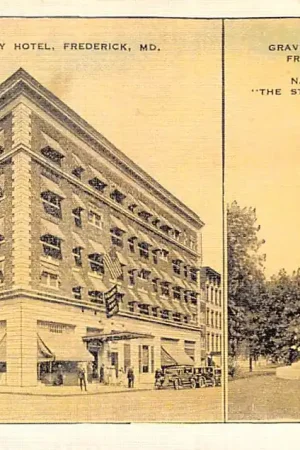 USA Frederick Maryland Francis Scott Key Hotel, grave and monument Noord-Amerika America HC34279 Wysoka jakość