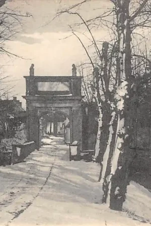Vianen Hofpoort in de sneeuw 1900 Winter HC33724 Tani