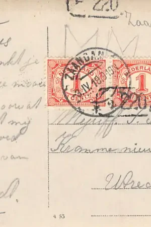 Zaandam Fotokaart 1919 HC33676 Tylko dziś