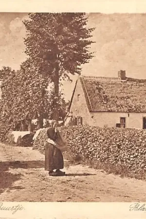 Blaricum Oud Blaricumsch Buurtje 't Gooi 1929 Dorpsleven Klederdracht Vintage HC33631 Oferta