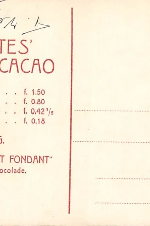 Zwrot pieniędzy Westzaan Grootes Wereld Cacao Chocola Reclame Middelburg De Abdij HC33547