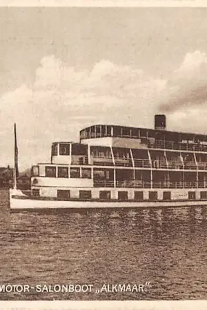 Zaandam Motor-salonboot Alkmaar Binnenvaart schepen Scheepvaart 1929 HC33602 Autentyczny