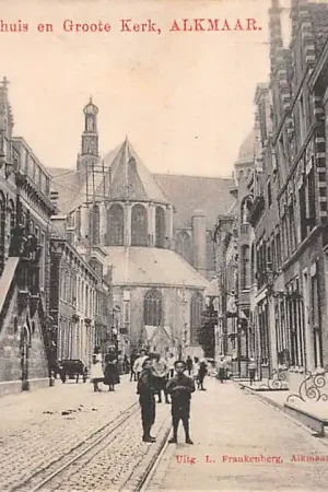Alkmaar Stadhuis en Groote Kerk HC33326 Szybka dostawa