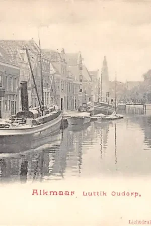 Alkmaar Luttik Oudorp Binnenvaart schepen Scheepvaart 1900 HC33321 Oferta