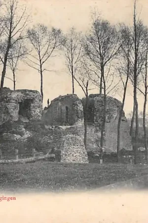 Sluis (ZL) Overblyfsel der bevestigingen 1900 HC33333 Autentyczny