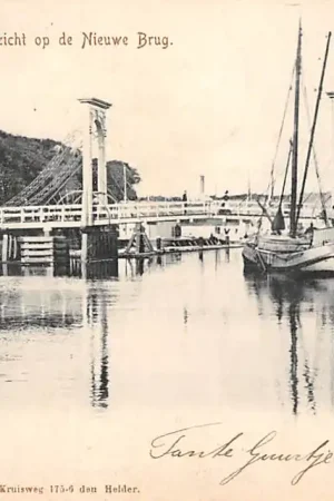 Zamów teraz Den Helder Gezicht op de Nieuwe Brug 1903 Schepen Scheepvaart HC33277