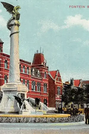 's-Hertogenbosch Fontein bij het Station HC33198 Autentyczny