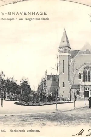 's-Gravenhage Regentesseplein en Regentesse kerk 1903 HC32942 Szybka dostawa