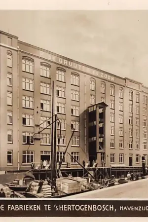 's-Hertogenbosch Reclame P. de Gruijter en Zoon De fabrieken Havenzijde Binnenvaart schepen Scheepvaart HC32856 Szybka dostawa