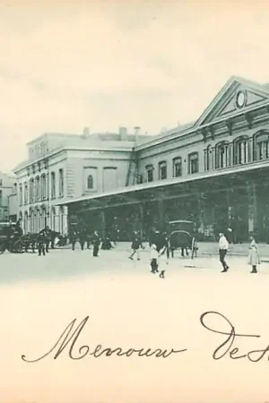 Utrecht Station Paardentram Paard en wagen Tram 1900 Spoorwegen HC32836 Bezpieczna płatność