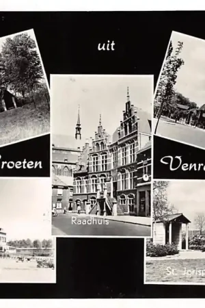 Venray Groeten uit 1957 St. Oda-Kapel St. Elisabeth Ziekenhuis Raadhuis Paterslaan St. Jorispark HC32643 Ostatnia szansa