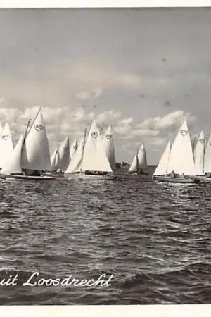 Zwrot pieniędzy Loosdrecht Groeten uit 1955 Zeilen Schepen Hilversum HC32620