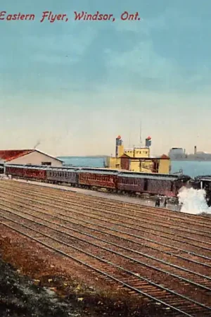 Tylko dziś Canada Windsor Ontario Grand Trunk Eastern Flyer Railways Trein Spoorwegen Noord-Amerika 's-Gravenhage Reclame Zuivel-Inrichtingen Aurora HC32379