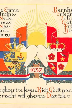 Szybka dostawa Koningshuis 1937 Huwelijk Prinses Juliana en Prins Bernhard HC32127