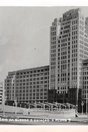 Brazilië Brasil Rio de Janeiro Ministerio da Guerra e Estacao D. Pedro II Fotokaart Zuid-Amerika HC31990 Wysoka jakość