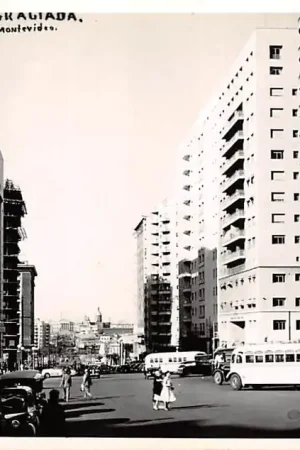 Wysoka jakość Uruguay Montevideo Diagonal Agragada Bus Auto Fotokaart Zuid-Amerika HC31978