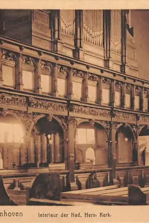 Schoonhoven Interieur der Ned. Hervormde Kerk 1946 HC31506 Wysoka jakość