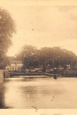 Tani Gouda IJselgezicht Veerstal Molen 't Slot Hollandsche IJssel 1923 Binnenvaart schepen Scheepvaart HC31038