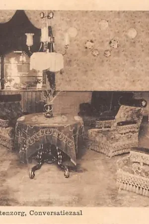 Ede Hotel Pension Buitenzorg Conversatiezaal 1936 HC31026 Popularny