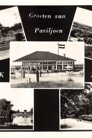 Bloemendaal Groeten van Paviljoen De Uitkijk Café-Restaurant 1955 Haarlem HC31064 Tani