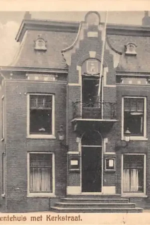 Zwammerdam Gemeentehuis met Kerkstraat 1924 Bodegraven HC30946 Ekspresowa dostawa