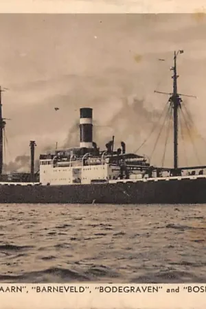 Amsterdam Kon. Ned. Stoomboot Maatschappij N.V. ss. Baarn, Barneveld, Bodegraven en Boskoop Scheepvaart Schepen HC30637 Niska cena