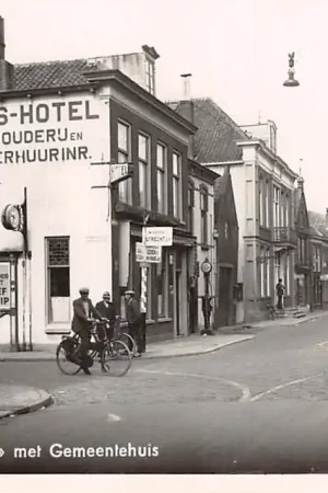 Bodegraven de Hoek met Gemeentehuis 1940 HC30599 Promocja