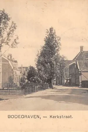 Bodegraven Kerkstraat met school 1912 Nauta 4782 HC30587 Darmowa dostawa