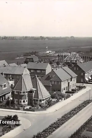 Bodegraven Panorama Torenlaan Newo Fotokaart 1942 HC30575 Rabat