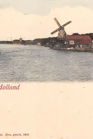 Zaandam Groeten uit Holland 1900 Molens langs de Zaan HC30532 Nowość