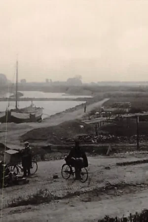 Dieren IJsel met binnenvaart schip Scheepvaart Fotokaart Adremo 1929 HC30471 Niska cena