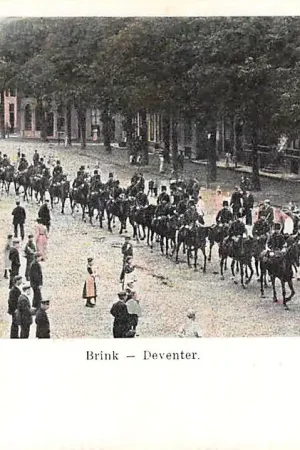Deventer Brink met soldaten te paard Militair 1900 HC30203 Ekspresowa dostawa