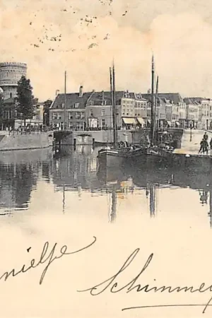 Utrecht Bemuurde Weerd 1901 Watertoren Binnenvaart schepen Scheepvaart HC30310 Tani