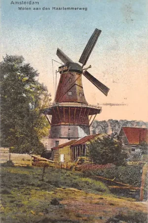 Amsterdam Molen aan den Haarlemmerweg 1924 HC30288 Premium