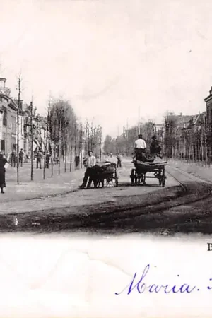 Beverwijk 1902 Breestraat met hondenkar HC30269 Kup teraz