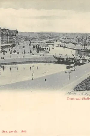 Amsterdam Centraal Station en Prins Hendrik Kade Spoorwegen HC30012 Najlepsza cena