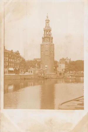 Amsterdam Fotokaart Montelbaanstoren HC29917 Wysoka jakość