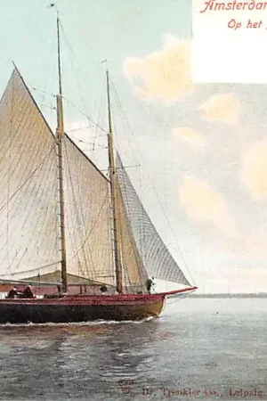 Amsterdam Op het IJ 1904 Schepen Scheepvaart HC29996 Wyprzedaż