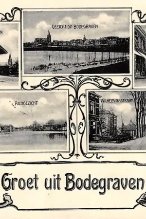Bodegraven Groet uit 1910 Type Nauta 4653 Station Gezicht Rijngezicht Wilhelminastraat Tolstraat HC29651 Darmowa dostawa
