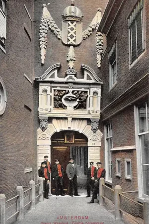 Amsterdam Burger Weeshuis Poortje Kalverstraat Kind HC29295 Wyprzedaż