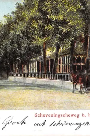 's-Gravenhage Scheveningscheweg b.h. Hotel de la Promenade Paardentram HTM Tram 1904 HC29173 Zamów teraz