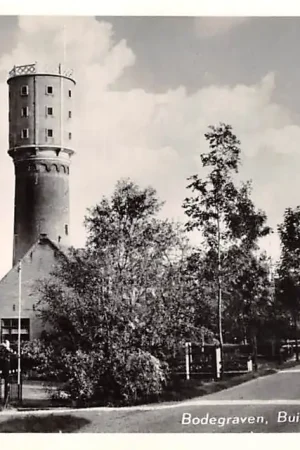 Wyprzedaż Bodegraven Buitenkerk met watertoren 1956 HC29021