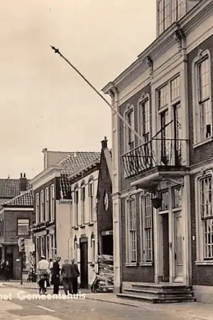 Bodegraven Tolstraat met Gemeentehuis 1956 HC28959 Ostatnia szansa