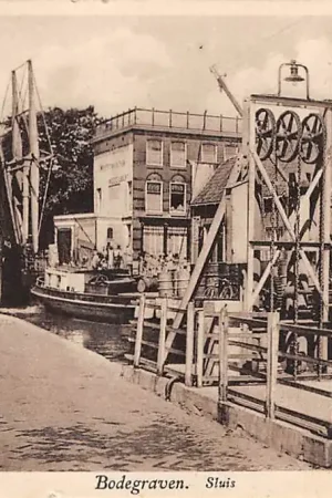 Bodegraven Sluis 1934 Binnenvaart schepen Scheepvaart HC28750 Darmowa dostawa