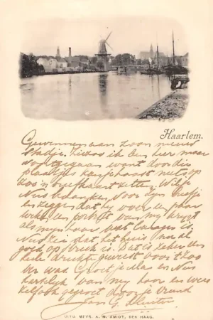 Tylko dziś Haarlem Spaarne met molen 1900 HC28522