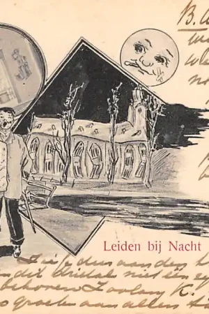 Bezpieczna płatność Leiden bij Nacht 1905 Humor HC28491