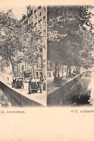 Amsterdam Stereo-opname O.Z. Achterburgwal op normale ansichtkaart HC12013 Niska cena