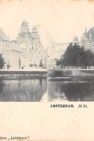 Zwrot pieniędzy Amsterdam Stereo-opname Rijksmuseum op normale ansichtkaart HC12011