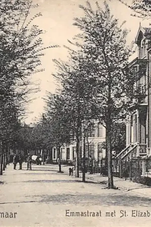 Alkmaar Emmastraat met St. Elizabeth-gesticht 1914 HC4959 Niska cena
