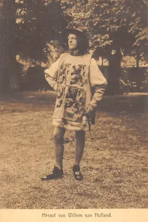 Utrecht Lustrumfeesten 1911 Het beleg van Utrecht in 1345 Heraut van Willem van Holland HC58171 Premium